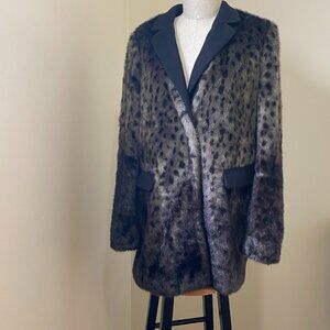 Juicy Couture faux fur and wool jacket. Large